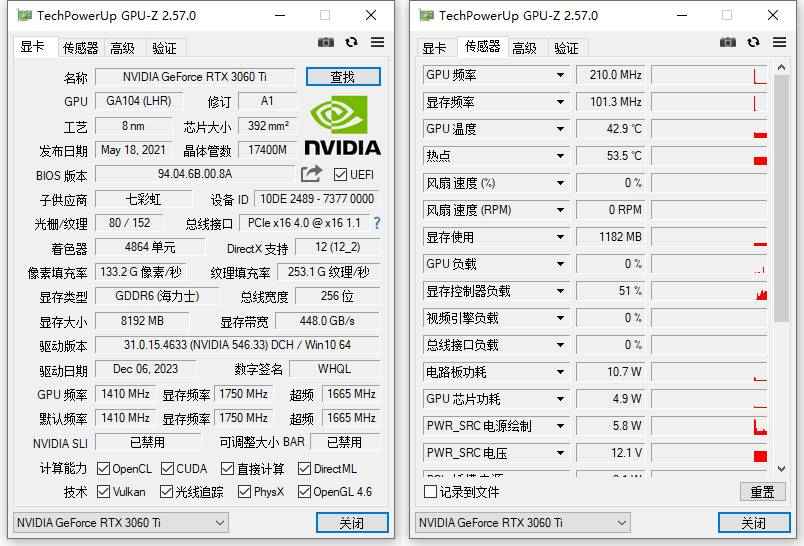GPU-Z中文版(显卡检测工具)V2.57.00 汉化版  第1张