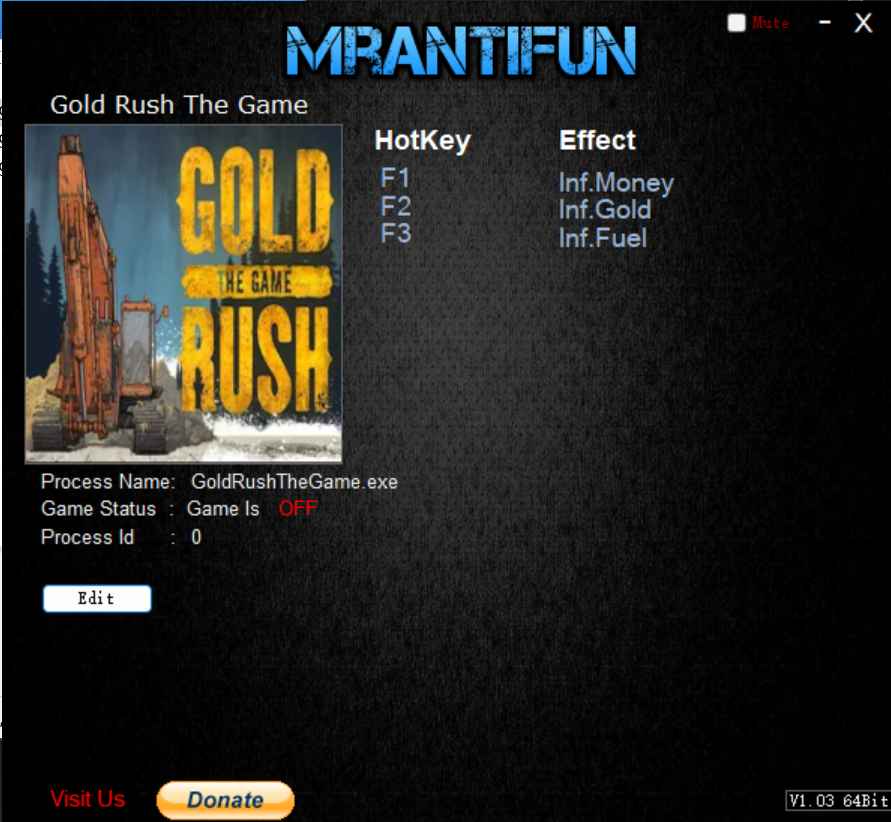 淘金热Gold Mining Simulator修改器  第1张